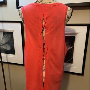 NWOT Victoria’s Sport Tank Braided Split Back Lg